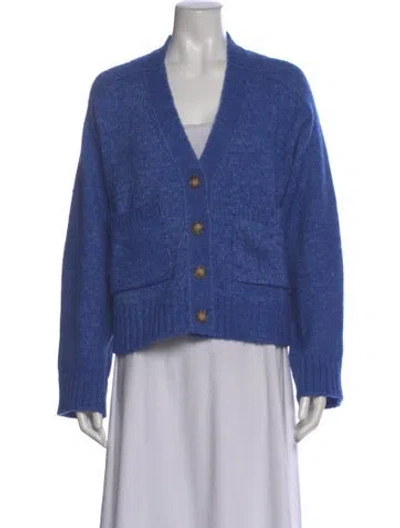 Pre-owned Me+em V-neck Sweater In Blue