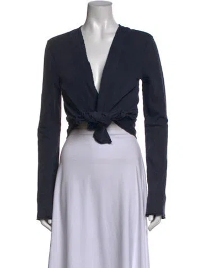 Pre-owned Me+em V-neck Sweater In Blue
