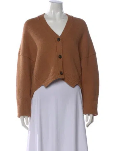 Pre-owned Me+em V-neck Sweater In Brown