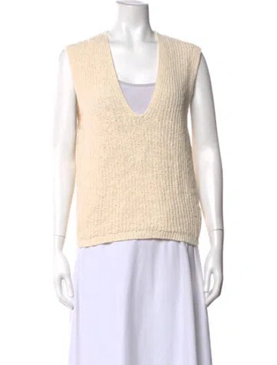 Pre-owned Me+em V-neck Sweater In Neutral