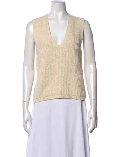 Pre-owned Me+em V-neck Sweater In Neutral