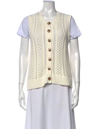 Pre-owned Me+em V-neck Sweater In Neutrals