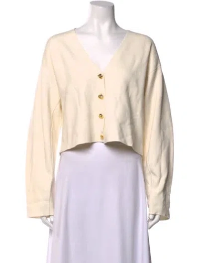 Pre-owned Me+em V-neck Sweater In Neutrals
