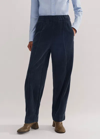 Me+em Washed Cord Pull-on Pant In Dark Navy