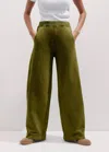 Me+em Washed Extreme Seam Sweatshirting Pant In Green