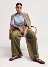 ME+EM WASHED SILK PARACHUTE TROUSER
