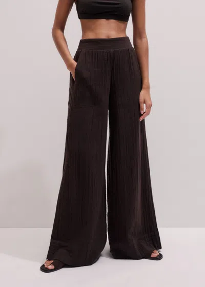 Me+em Wide-leg Pant In Brown