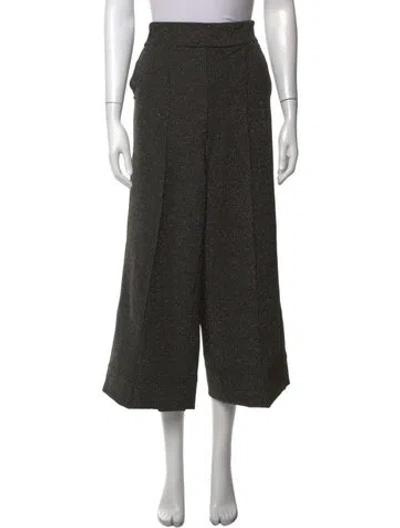 Pre-owned Me+em Wide Leg Pants In Black/gold/metallic