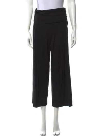 Pre-owned Me+em Wide Leg Pants In Black/metallic