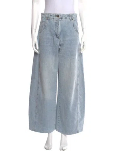 Pre-owned Me+em Wide Leg Pants In Blue