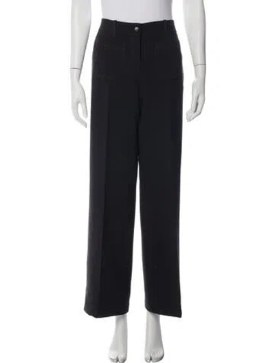 Pre-owned Me+em Wide Leg Pants In Blue/white