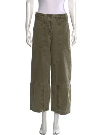 Pre-owned Me+em Wide Leg Pants In Green