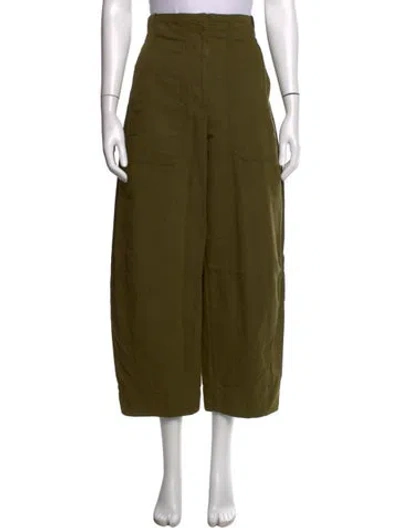 Pre-owned Me+em Wide Leg Pants In Green
