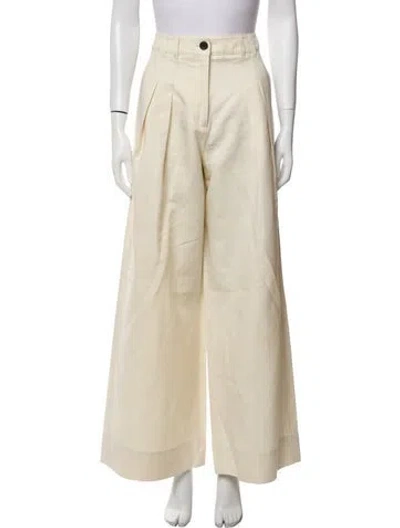 Pre-owned Me+em Wide Leg Pants In Neutral