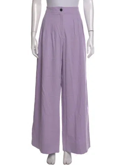 Pre-owned Me+em Wide Leg Pants In Purple