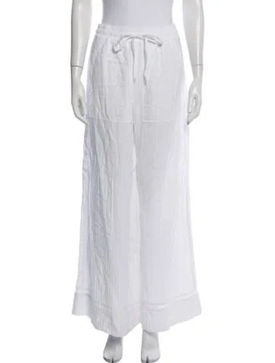 Pre-owned Me+em Wide Leg Pants In White