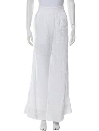 Pre-owned Me+em Wide Leg Pants In White