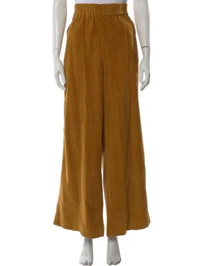 Pre-owned Me+em Wide Leg Pants In Yellow