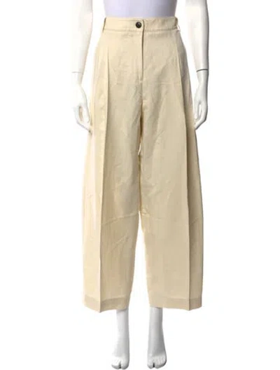 Pre-owned Me+em Wide Leg Pants In Yellow
