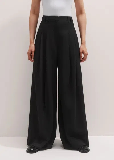 Me+em Wide-leg Pleat Pant In Black