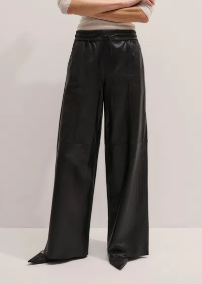 Me+em Wide Leg Track Pant Warm Black