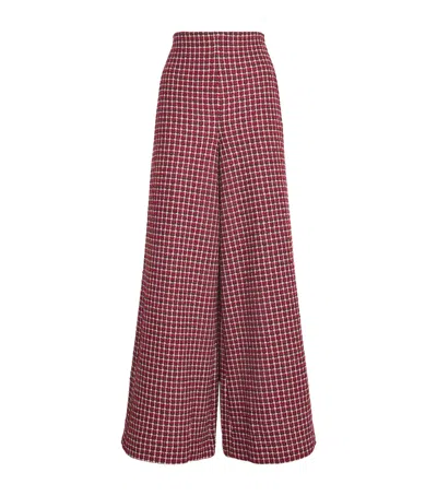 Me+em Wide Palazzo Trousers In Red