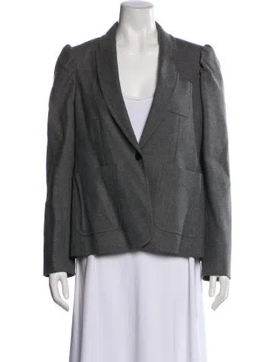 Pre-owned Me+em Wool Blazer In Gray