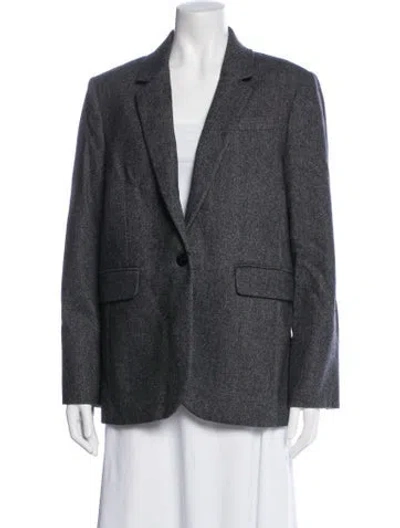 Pre-owned Me+em Wool Blazer In Grey