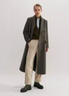 Me+em Wool-blend Tomboy Herritage Coat In Check