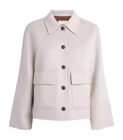 Me+em Wool-cashmere Twin-pocket Jacket In Neutral