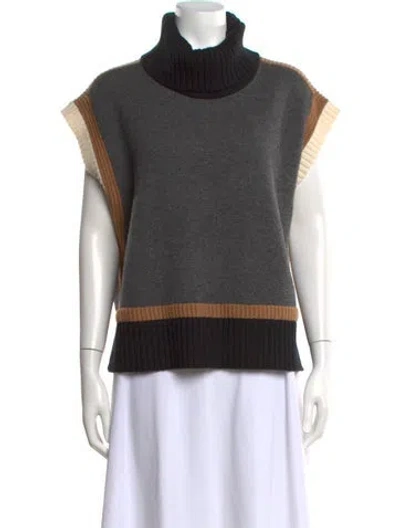 Pre-owned Me+em Wool Colorblock Pattern Sweater In Multicolor