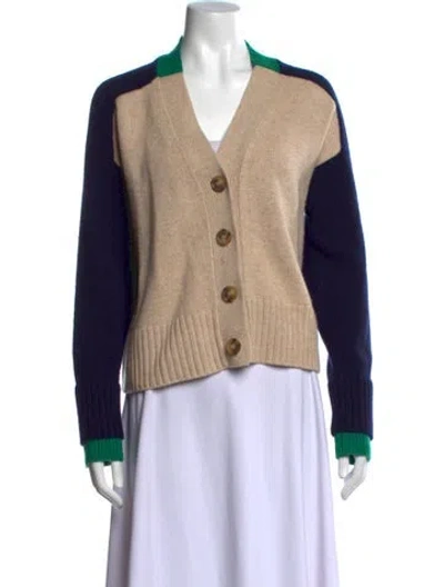 Pre-owned Me+em Wool Colorblock Pattern Sweater In Neutrals