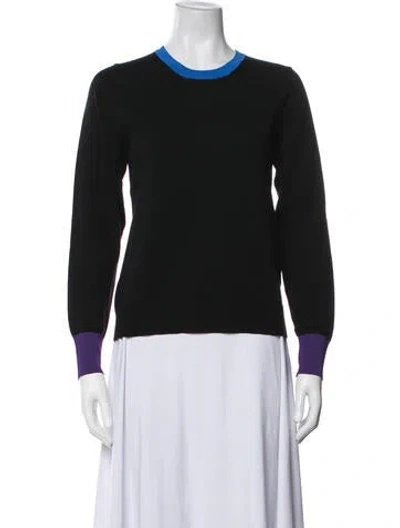 Pre-owned Me+em Wool Crew Neck Sweater In Black