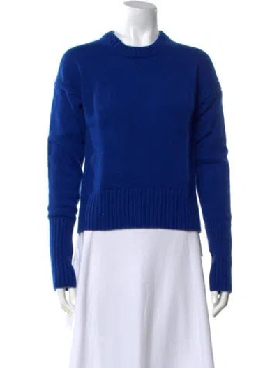 Pre-owned Me+em Wool Crew Neck Sweater In Blue