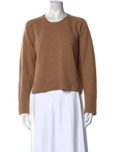 Pre-owned Me+em Wool Crew Neck Sweater In Brown