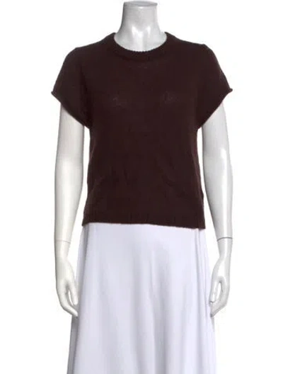 Pre-owned Me+em Wool Crew Neck Sweater In Brown
