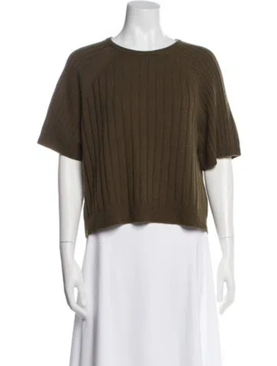 Pre-owned Me+em Wool Crew Neck Sweater In Green