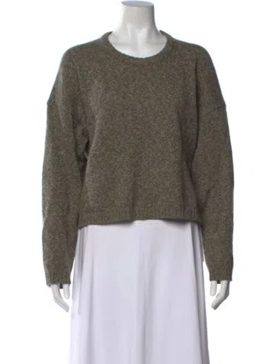 Pre-owned Me+em Wool Crew Neck Sweater In Green