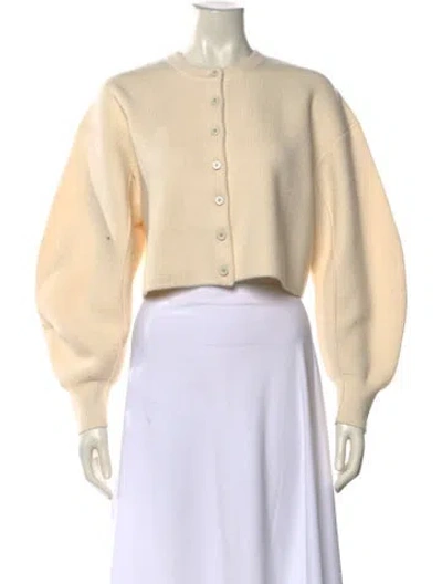 Pre-owned Me+em Wool Crew Neck Sweater In Neutral