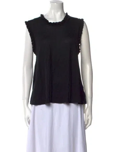 Pre-owned Me+em Wool Crew Neck Top In Black