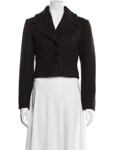 Pre-owned Me+em Wool Jacket In Brown