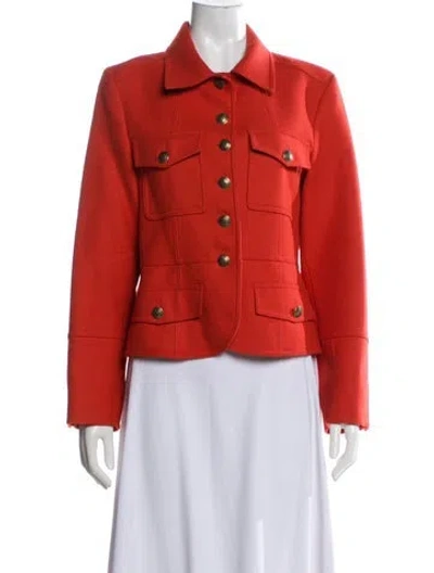 Pre-owned Me+em Wool Jacket In Orange