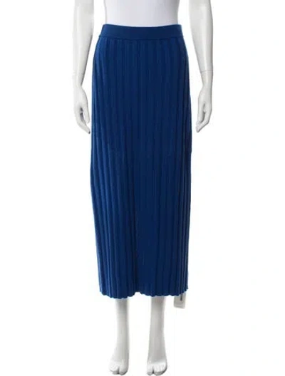 Pre-owned Me+em Wool Long Skirt In Blue