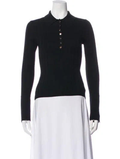 Pre-owned Me+em Wool Long Sleeve Polo In Gray