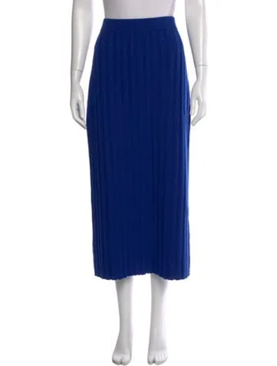 Pre-owned Me+em Wool Midi Length Skirt In Blue