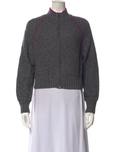 Pre-owned Me+em Wool Mock Neck Sweater In Grey