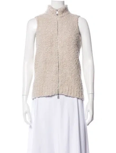 Pre-owned Me+em Wool Mock Neck Sweater In Neutrals