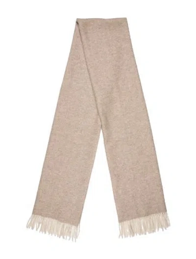 Pre-owned Me+em Wool Printed Scarf In Neutral