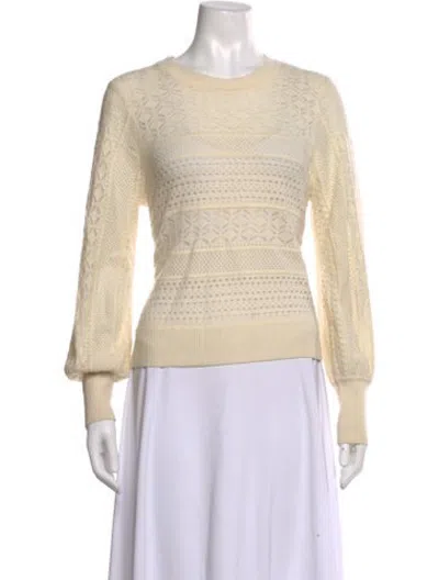 Pre-owned Me+em Wool Scoop Neck Sweater In Neutrals