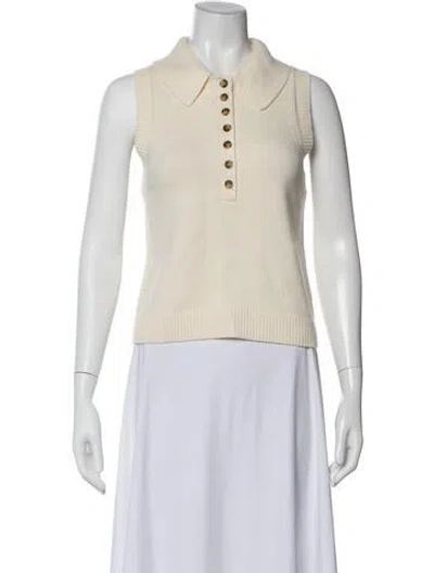 Pre-owned Me+em Wool Sleeveless Polo In Neutral